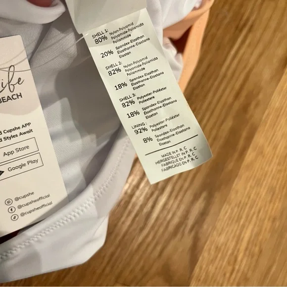 NWT CUPSHE Women's One Piece Swimsuit Wrap Color Block Tie Side (Medium) - Picture 7 of 8